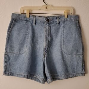 VINTAGE 1990s WRANGLER FOR WOMEN 8 Denim Blue Women's Shorts Cotton Utility